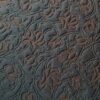 Kvadrat Febrik Rose 433 Petrol blue-grey with flowers