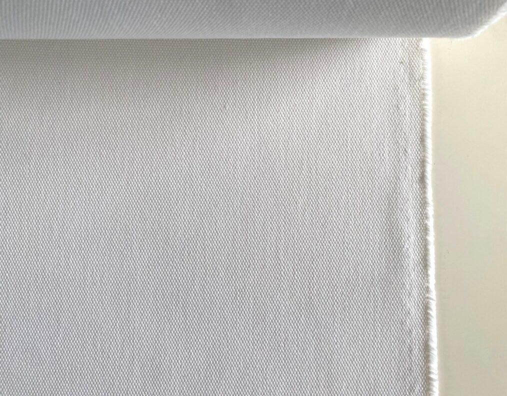 Linen texture upholstery fabric white