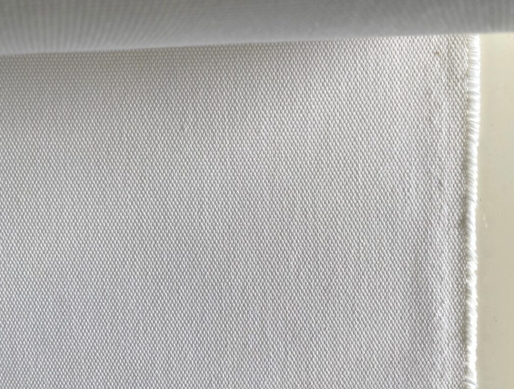 Linen texture upholstery fabric white