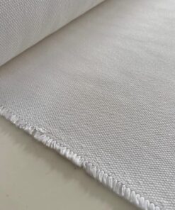 Linen texture upholstery fabric white