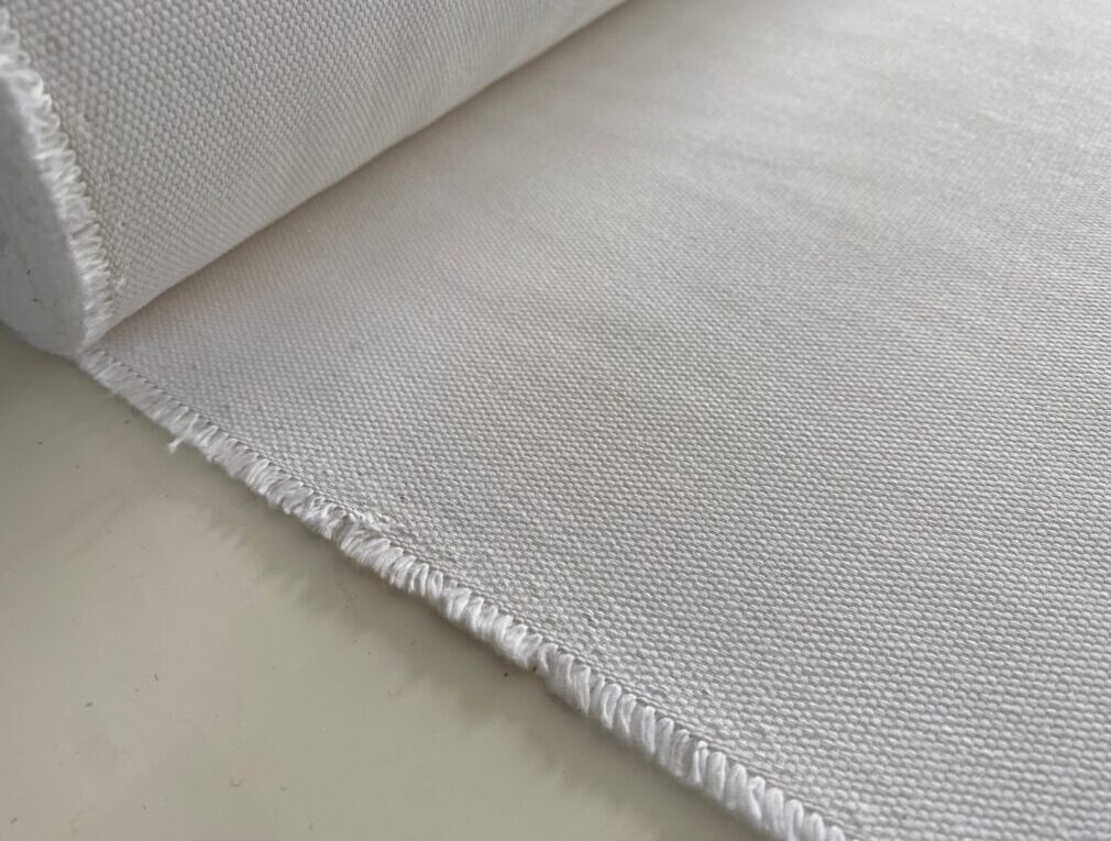 Linen texture upholstery fabric white