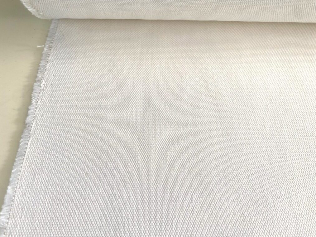 Linen texture upholstery fabric white