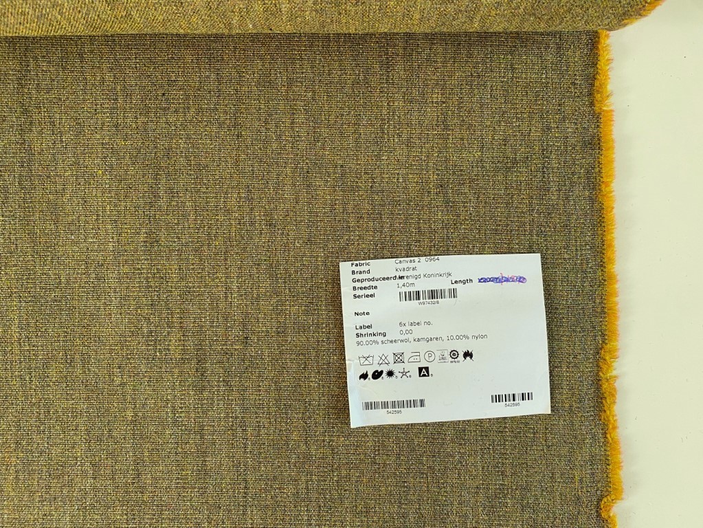 Kvadrat Canvas 2 964 olive green blue-grey ochre yellow