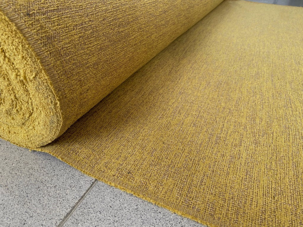 Upholstery fabric mustard yellow camel cream