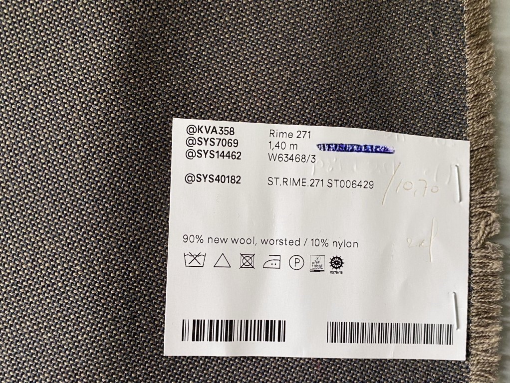 Kvadrat Rime 2 271 blue brown