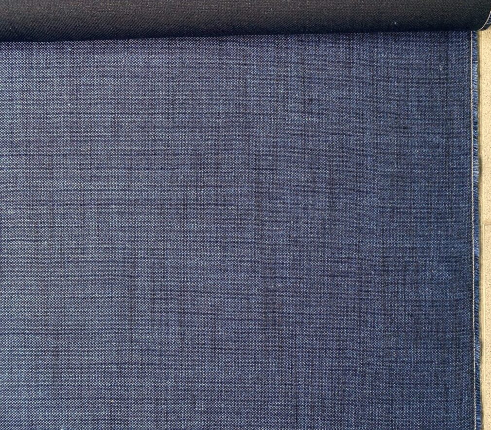 Purple-blue black upholstery fabric