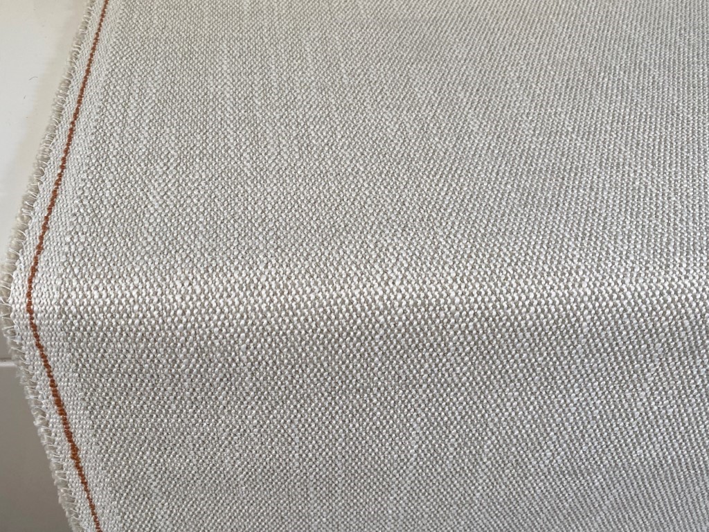 Upholstery fabric coarse weave cream beige