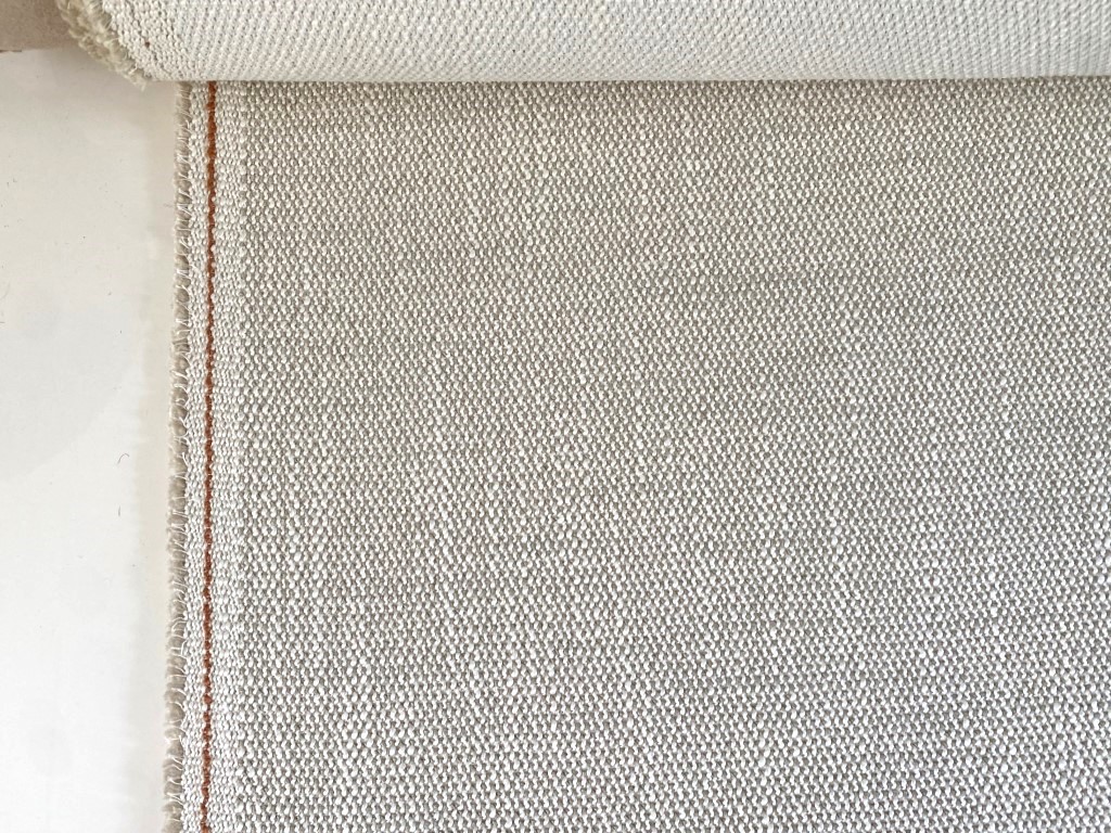 Upholstery fabric coarse weave cream beige