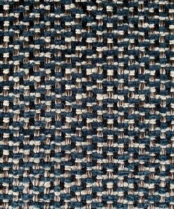 Casamance Flow Petrole, petrol, cream, silver, brown