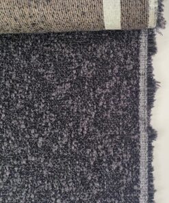 Kvadrat Sahco Zero 013 black and grey bouclé remnant