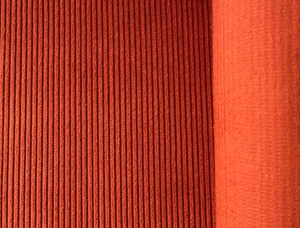 Keymer Manchester 02 Brick orange-brown corduroy
