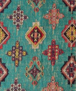 Clarke & Clarke Konya Aqua blue green pink yellow