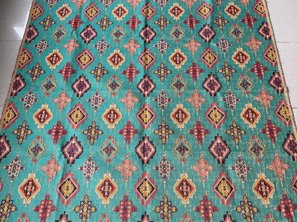 Clarke & Clarke Konya Aqua blue green pink yellow