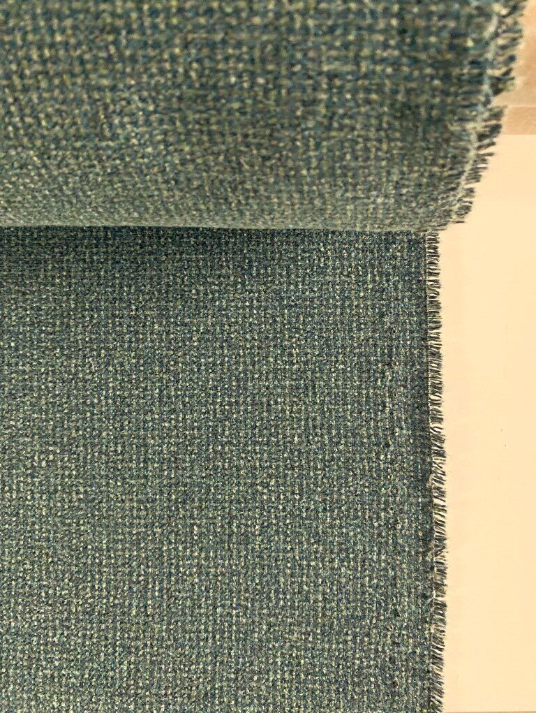 Green blue upholstery fabric