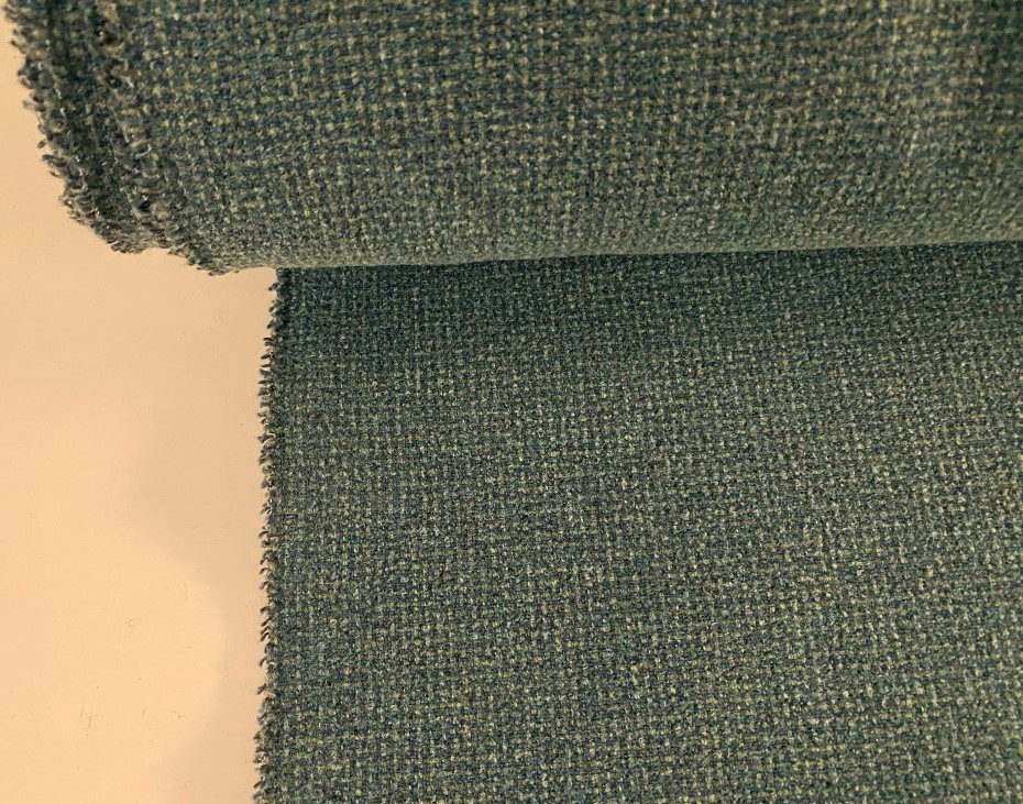 Green blue upholstery fabric