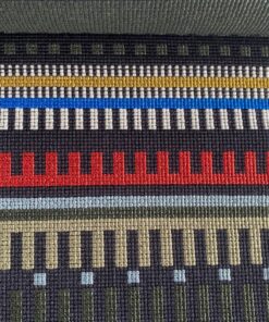 Maharam Point 004 Black and Cobalt black blue