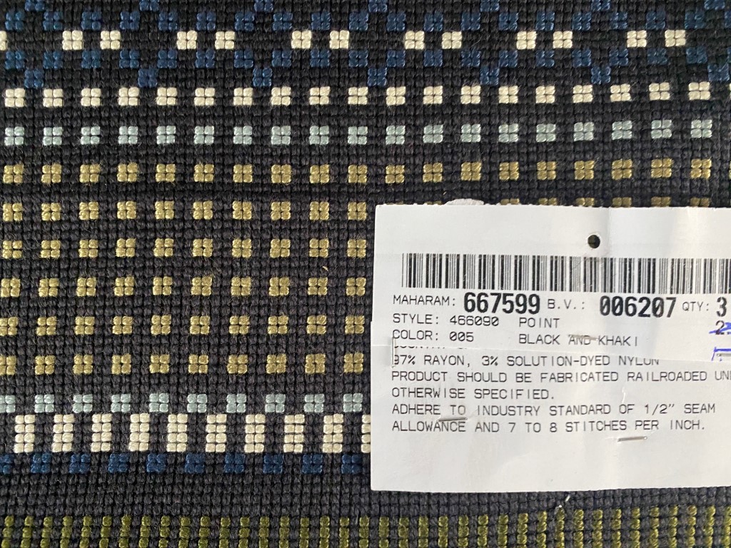 Maharam Point 005 Black and Khaki black Paul Smith