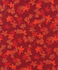 Linwood flowers, red and orange