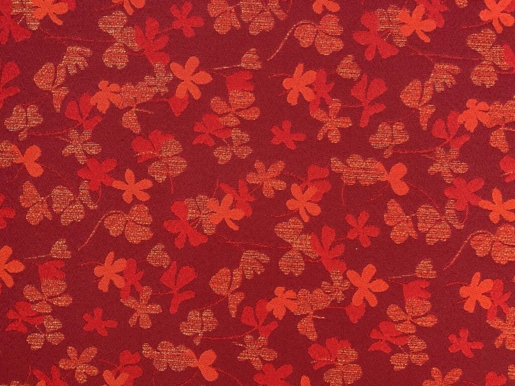 Linwood flowers, red and orange