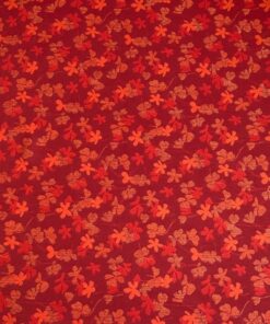 Linwood flowers, red and orange