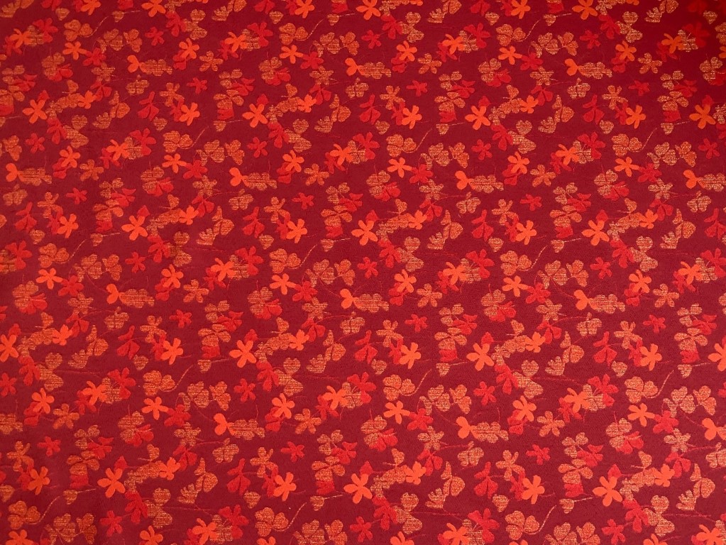 Linwood flowers, red and orange