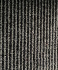 Upholstery fabric black grey vertical stripe wool