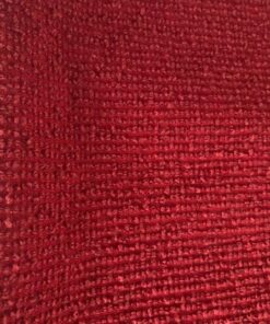 red bouclé upholstery fabric