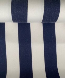 Outdoor blue cream white furniture fabric vertical stripes
