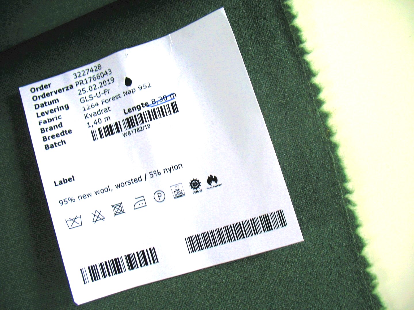 Kvadrat Forest Nap 952 soft green