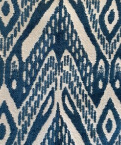 Colefax and Flower Padang Paon blue and cream pattern