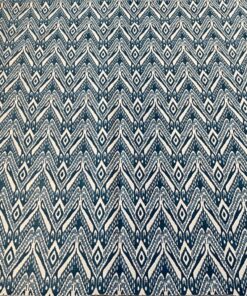 Colefax and Flower Padang Paon blue and cream pattern