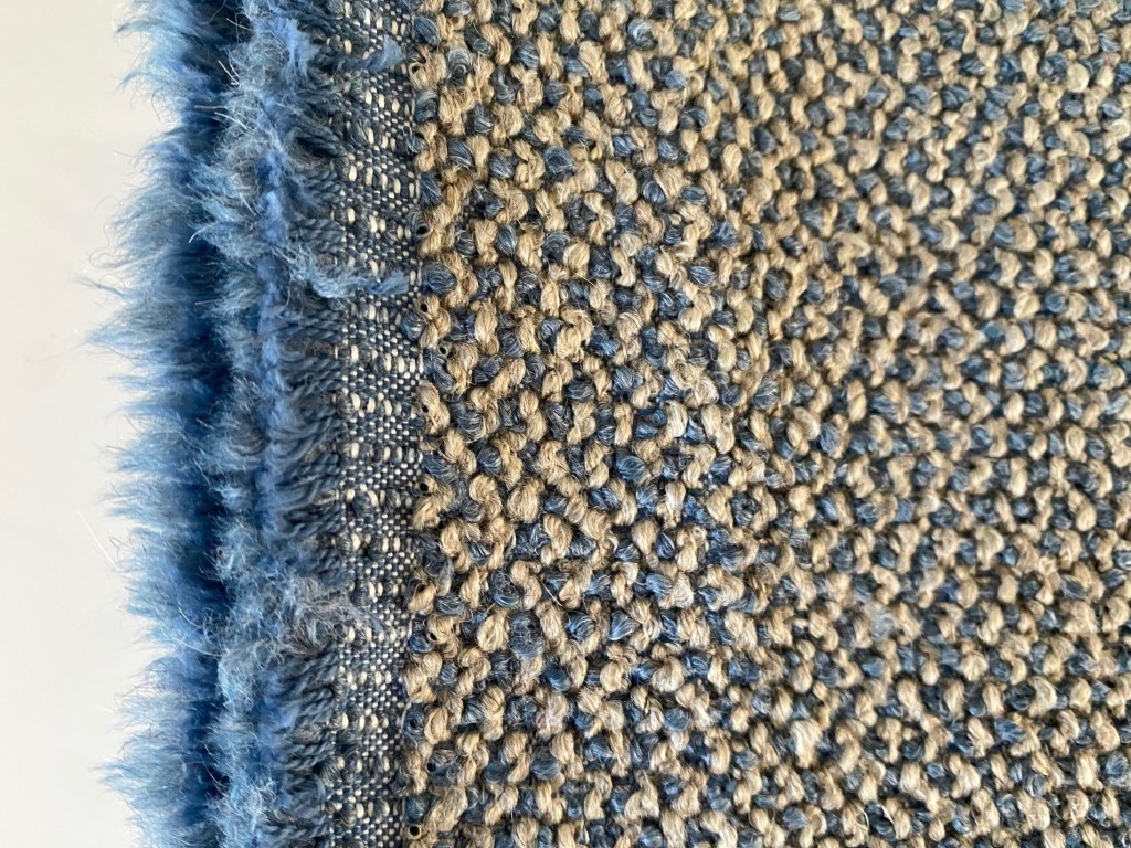 De Ploeg Monza Melange 49 blue beige bouclé