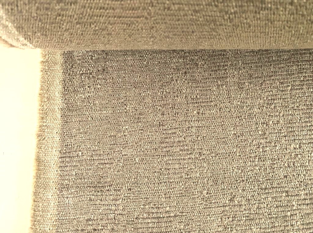 Velvet upholstery fabric beige