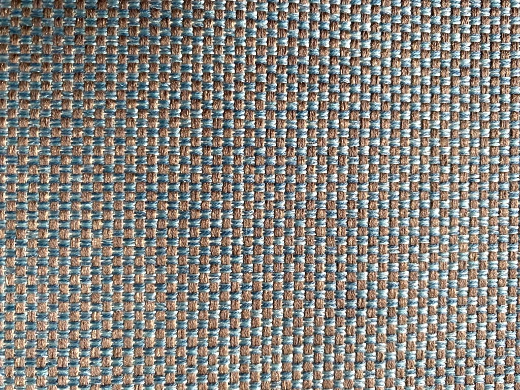 Light blue brown furniture fabric