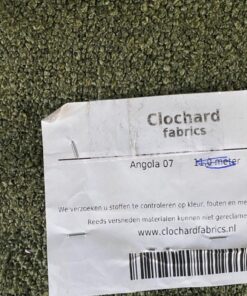 Clochard Fabrics Angola 07 green bouclé
