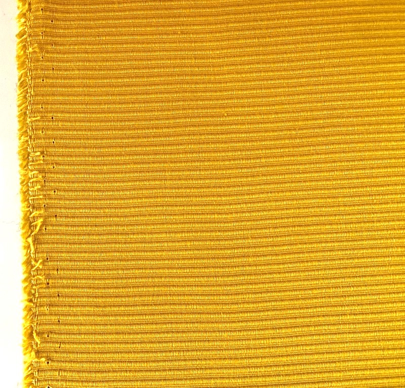 Monaco upholstery fabric in maize yellow, corduroy pattern