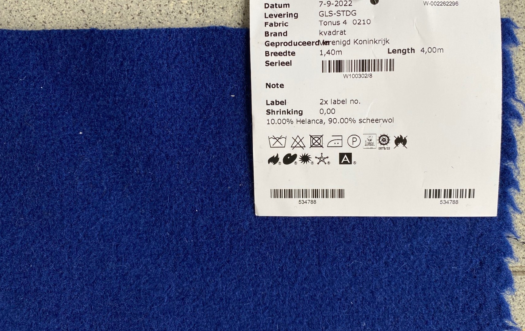 Kvadrat Tonus 4 210 royal blue