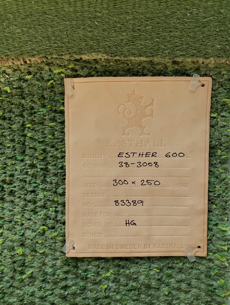 Kasthall Esther 600 shades of green bouclé rug