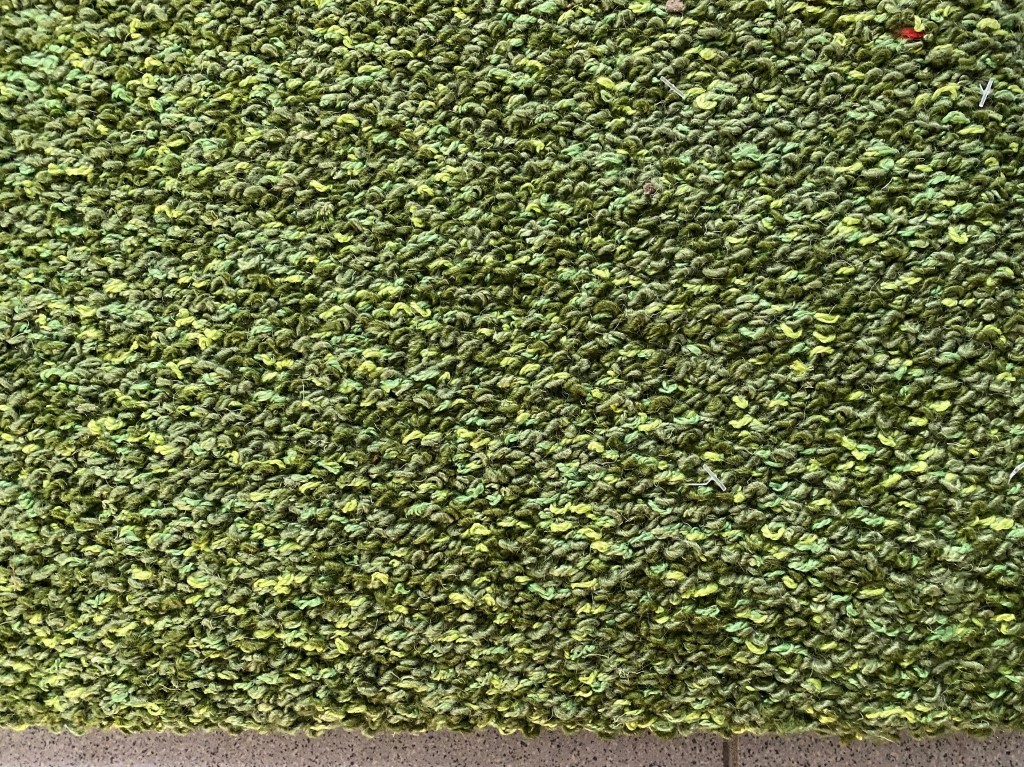 Kasthall Esther 600 shades of green bouclé rug