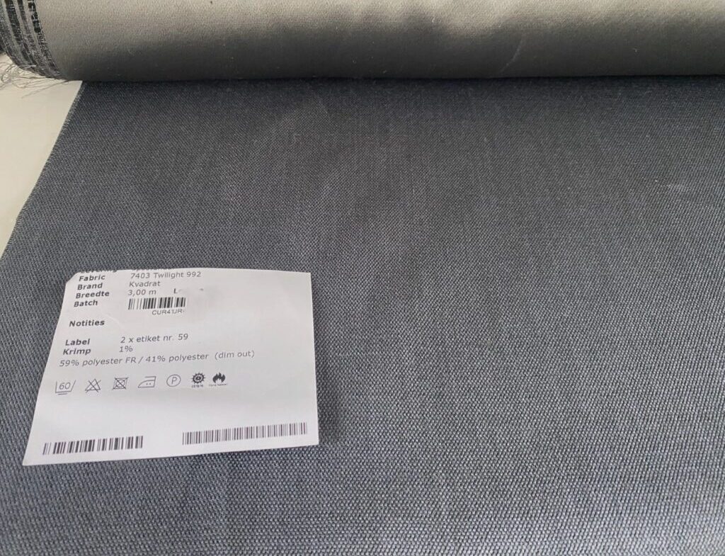 Kvadrat Twilight 992 grey curtain fabric