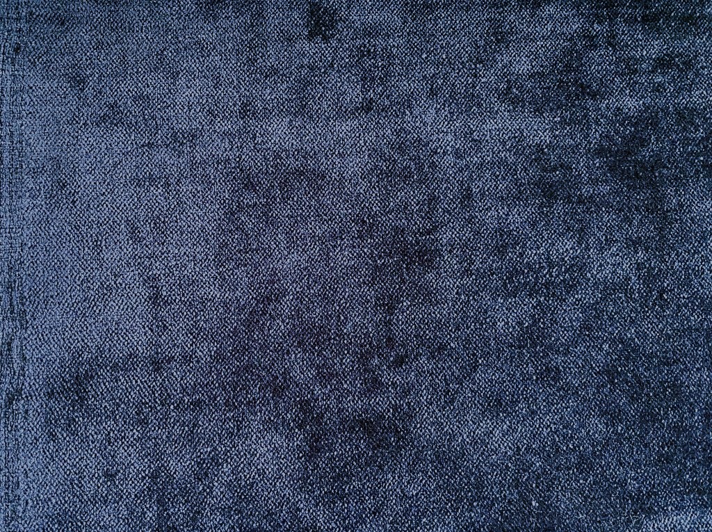 Designers Guild Zaragoza Midnight purple-blue velour vintage