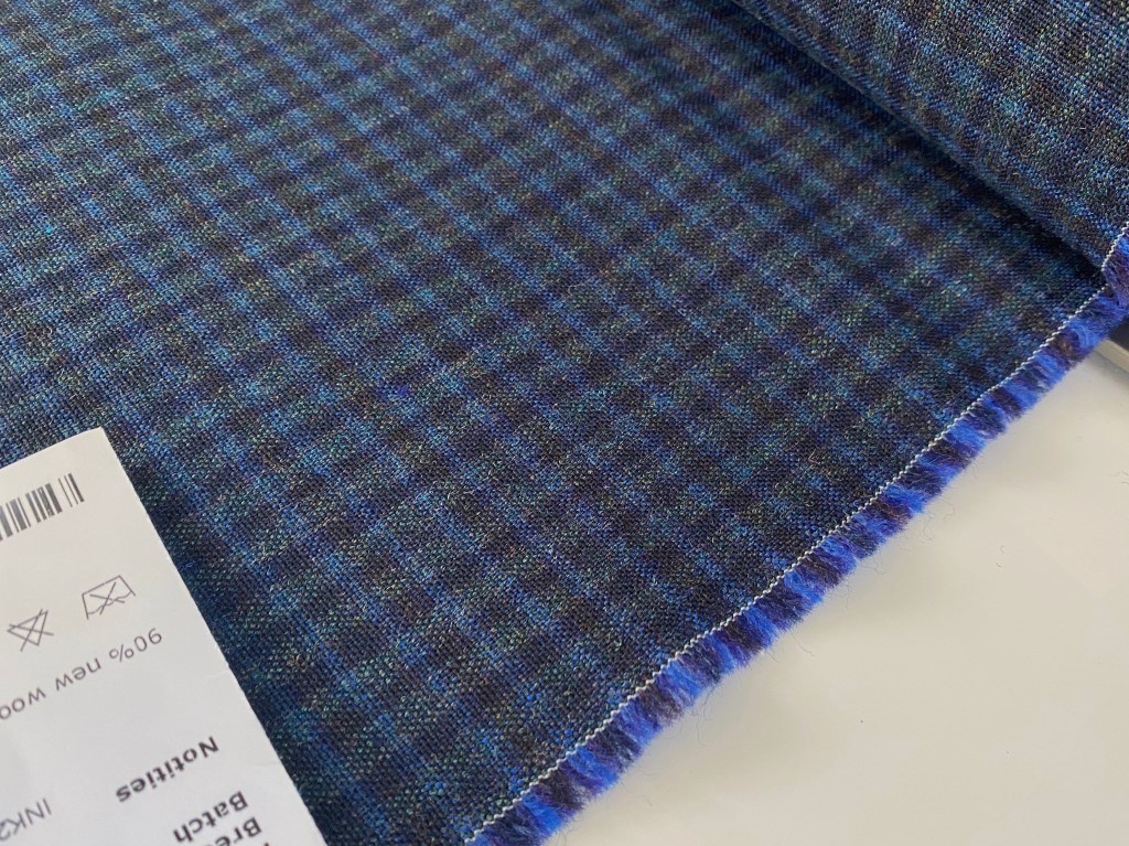 Kvadrat Recheck 875 blue and green chequered