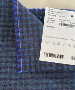 Kvadrat Recheck 875 blue and green chequered