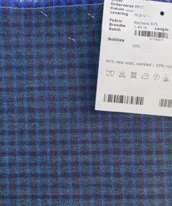 Kvadrat Recheck 875 blue and green chequered