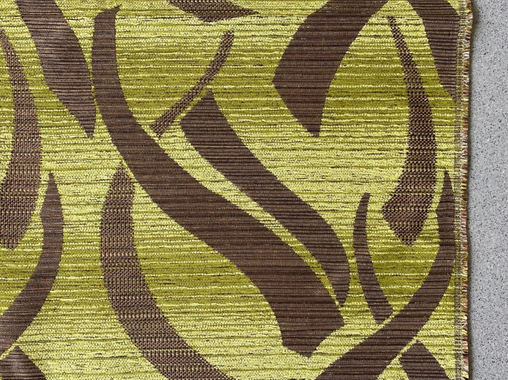 Lime green brown pattern
