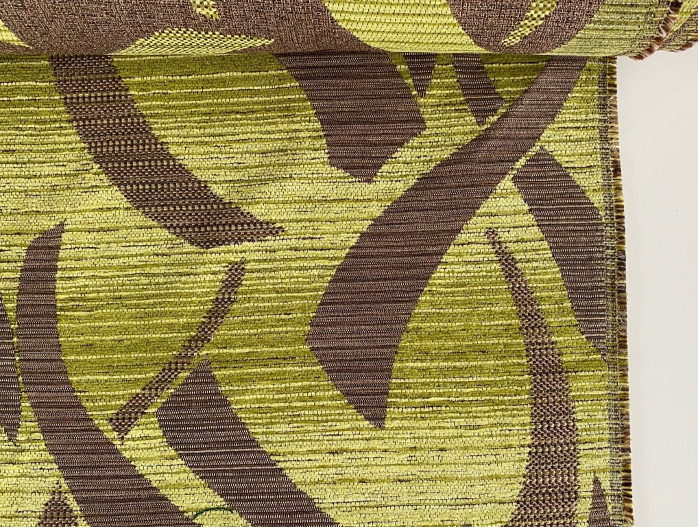 Lime green brown pattern
