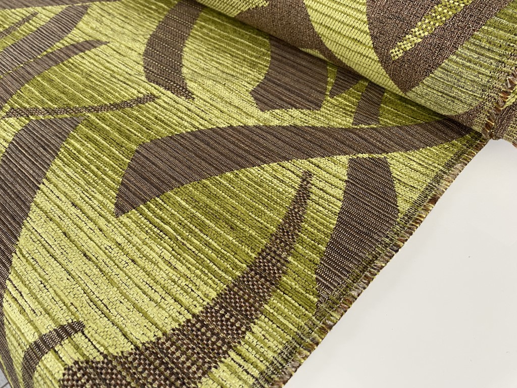 Lime green brown pattern