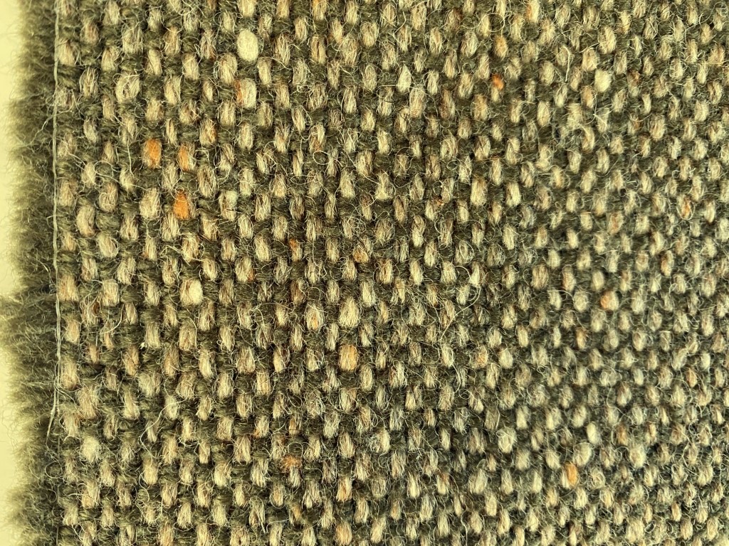 De Ploeg green, beige and dark yellow upholstery fabric