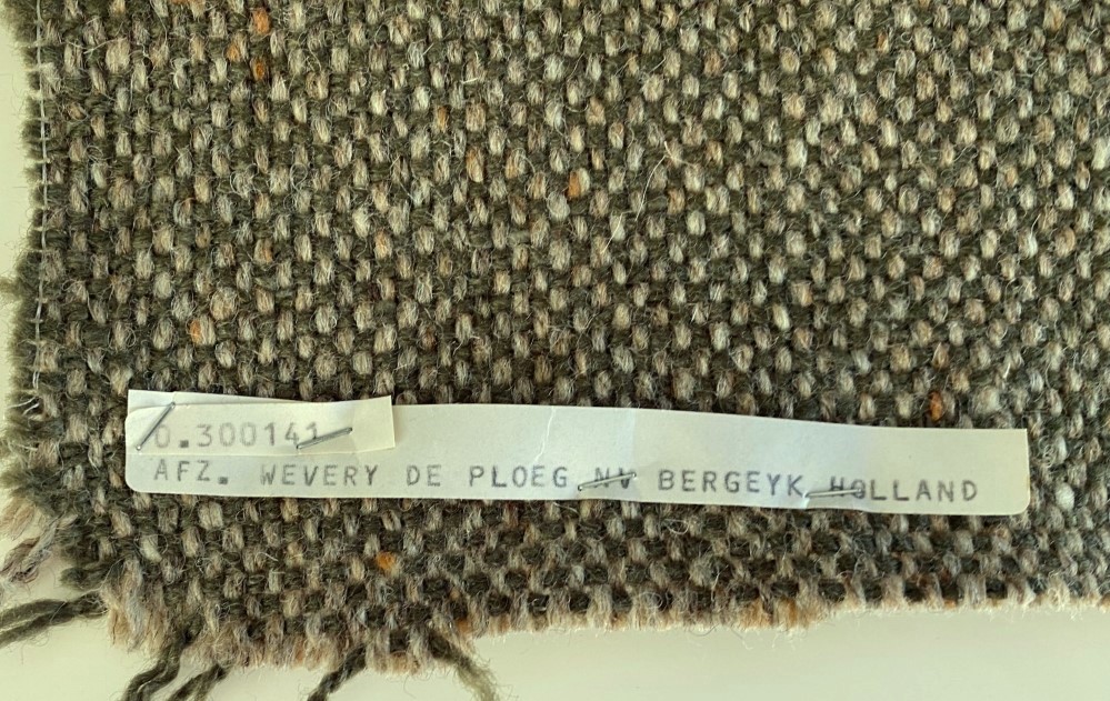 De Ploeg green, beige and dark yellow upholstery fabric
