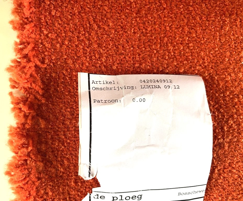 De Ploeg Lumina 09/12 orange bouclé